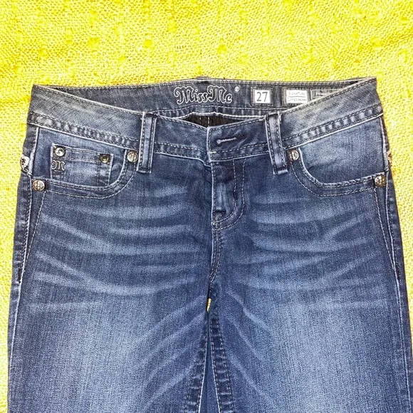 Medium Wash Miss Me Skinny Jeans - Picture 5 of 8